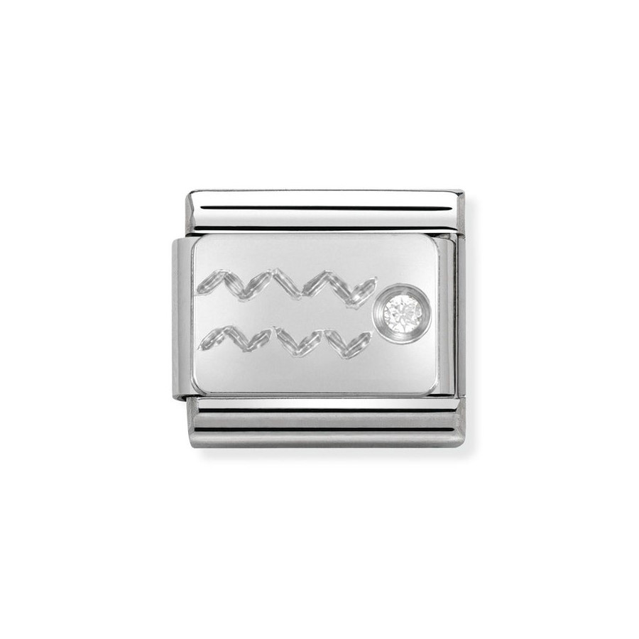 Composable Silver Znak Zodiaku Wodnik 330302/11