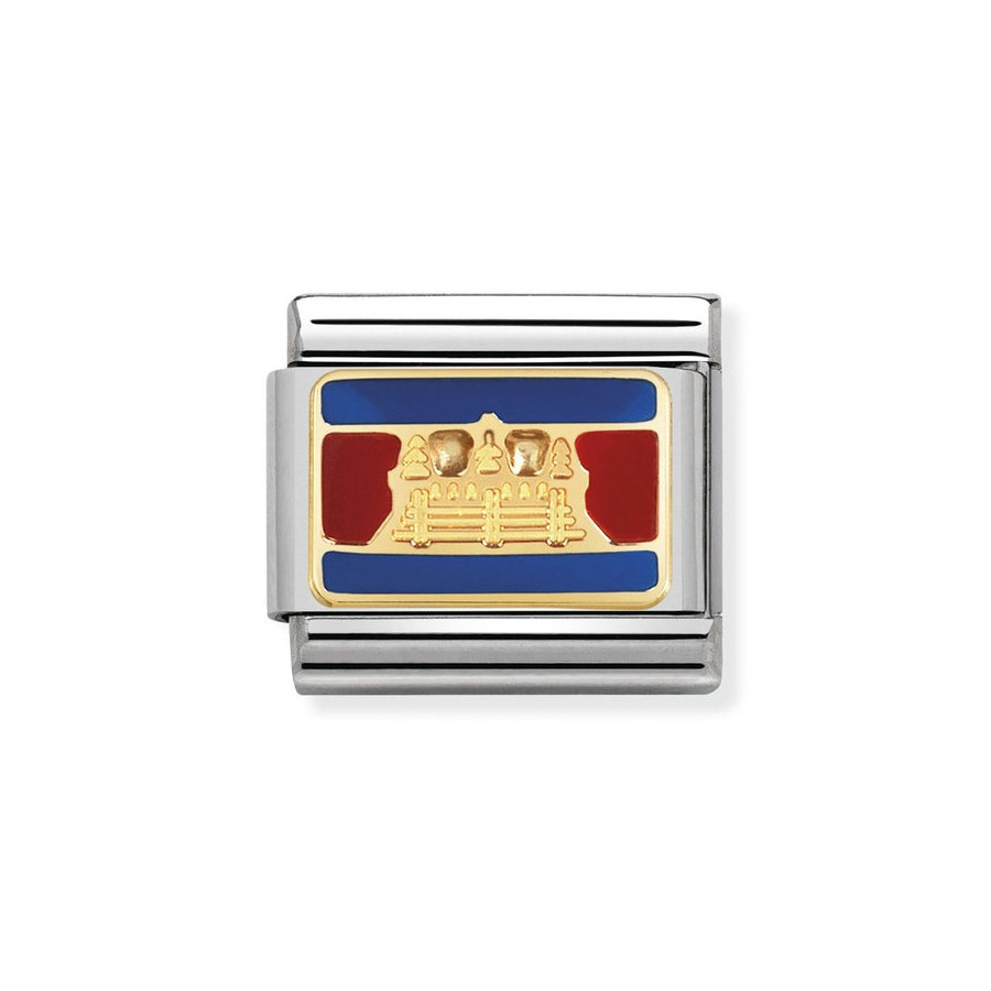 Nomination Composable Gold 18K flaga Kambodży 030236/23