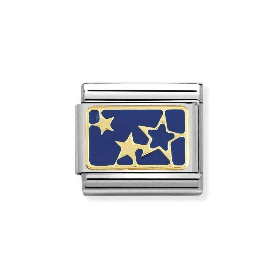 Composable Gold Niebieska płytka ze złotymi gwiazdkami 030284/44