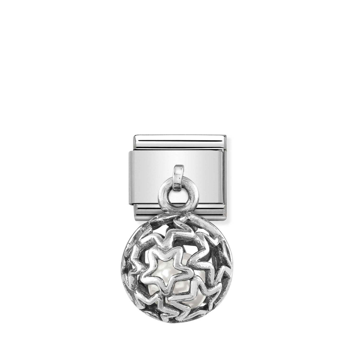 Composable Silver Charms Gwiazdka perła 331810/07