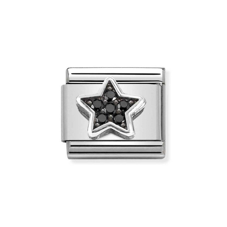 Composable Silver Gwiazda z czarnymi cyrkoniami 330323/10