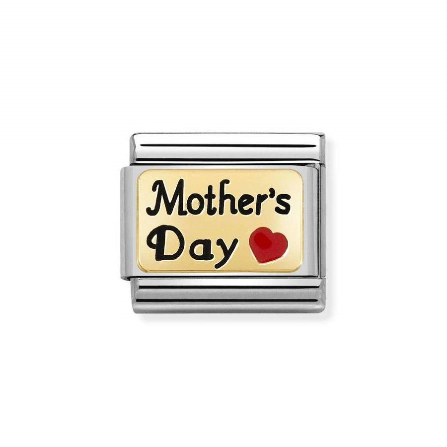 Composable Gold Mother's Day z czerwonym sercem 030284/54