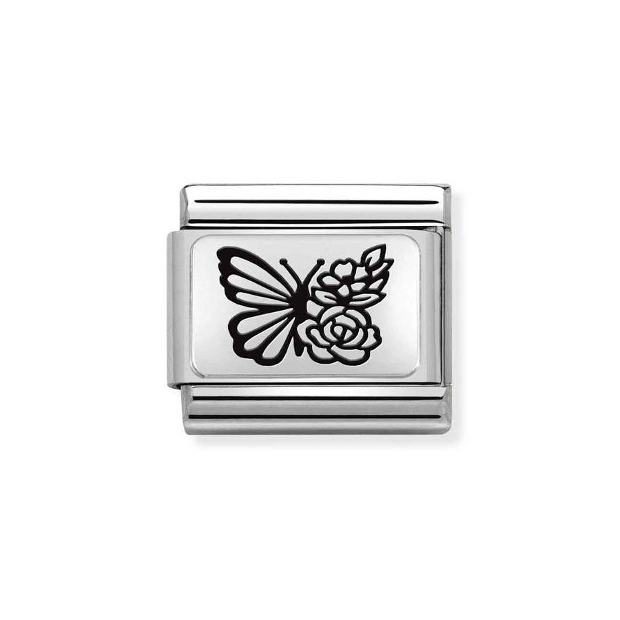 Composable Silver Motylek w kwiatach 330111/22