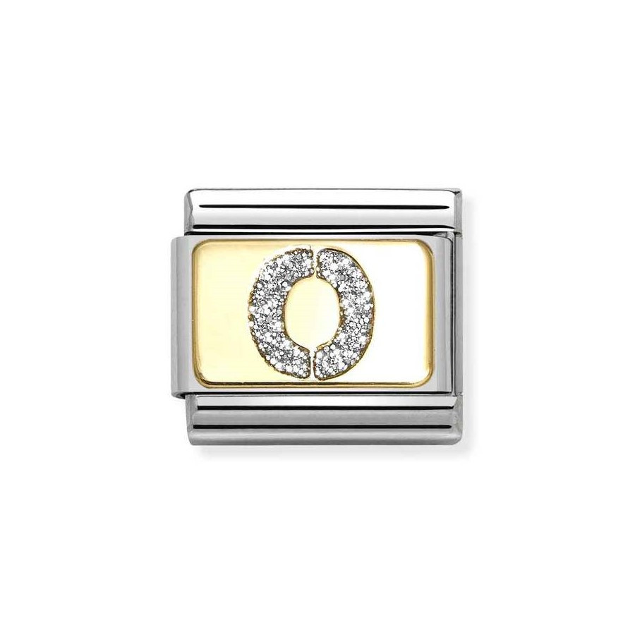 Nomination Composable Gold 18K brokatowa  litera "O" 030291/15