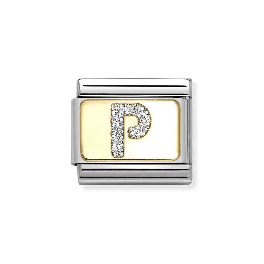 Nomination Composable Gold 18K brokatowa litera "P" 030291/16