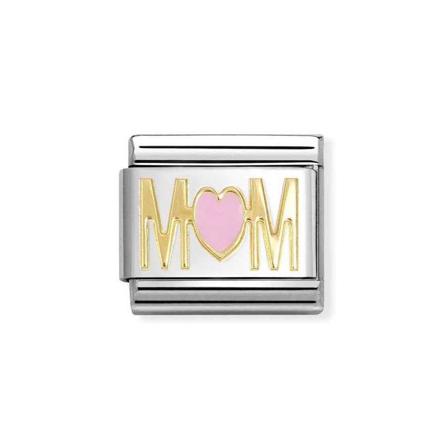 Nomination Composable Gold 18K Mama z różowym sercem 030272/84