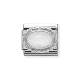 Composable Silver biały opal 330503/07