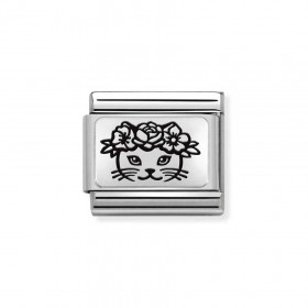 Composable Silver Kotek w kwiatach 330111/23