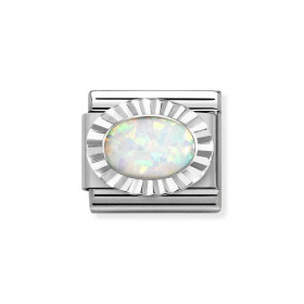 Composable Silver Biały Opal 330507/07