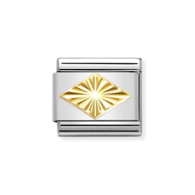 Nomination Composable Gold 18K Romb diamentowany 030149/54