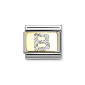 Nomination Composable Gold 18K brokatowa litera "B" 030291/02
