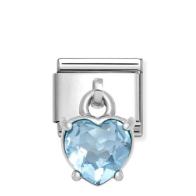 Nomination Composable Silver Charms Serce niebieska cyrkonia 331812/15
