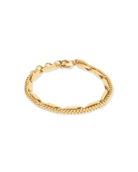 Bransoletka Coeur de Lion Twisted Layers pozłacana 0801/30-1600