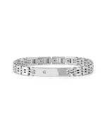 Bransoletka Nomination Italy Virtus Code z białym diamentem 0.008 ct w kolorze srebrnym 133103/038