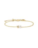 Bransoletka Nomination Italy Pearls Loop z perłą typu shell srebrna pozłacana serce 242901/006