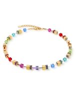 Naszyjnik Coeur de Lion Multicolour Rainbow-Gold 3015/10-1535