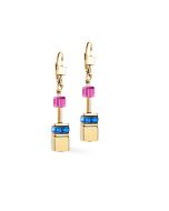 Kolczyki Coeur de Lion Multicolour Rainbow-Gold 3015/20-1535