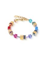 Bransoletka Coeur de Lion Multicolour Rainbow-Gold 3015/30-1535