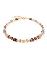 Naszyjnik Coeur de Lion GeoCUBE® Precious Statement w kolorze złotym 3039/10-1132