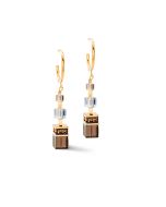 Kolczyki Coeur de Lion GeoCUBE® Precious Statement w kolorze złotym 3039/21-1132