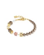 Bransoletka Coeur de Lion GeoCUBE® Precious Fusion Pearls Mocha Mousse 5086/30-1100
