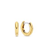 Kolczyki srebrne pozłacane TI SENTO 7954YS Ø 10 mm