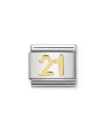 Nomination Composable Gold 18K Liczba 21 030109/36