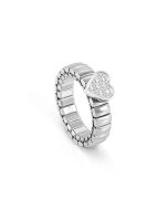 Pierścionek Nomination Italy Extension Life Serce z cyrkoniami srebrny 046000/004