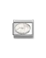 Nomination Composable Silver Matowy biały howlit 330510/45