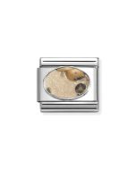 Nomination Composable Silver Matowy brązowy jaspis 330510/46