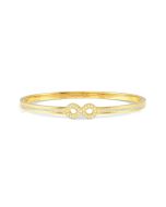 Bransoletka Nomination Italy Pretty bangles nieskończoność pozłacana z cyrkoniami 029502/067 19 cm