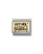 Nomination Composable Gold 18K Happy birthday z kieliszkami 030166/60