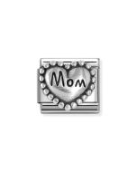 Nomination Composable Silver Serce z napisem Mom - Mama 330101/79