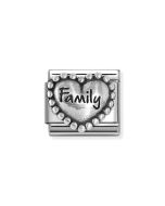 Nomination Composable Silver Serce z napisem Family - Rodzina 330101/84