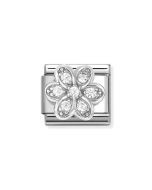 Nomination Composable Silver kwiat z cyrkoniami 330322/06