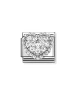 Nomination Composable Silver serce z cyrkoniami 330322/07