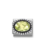 Nomination Composable Silver zielona cyrkonia 330607/004