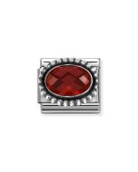 Nomination Composable Silver czerwona cyrkonia 330607/005