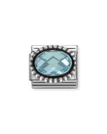 Nomination Composable Silver błękitna cyrkonia 330607/006