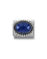 Nomination Composable Silver niebieska cyrkonia 330607/007