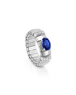 Pierścionek Nomination Italy Extension z owalną szafirową cyrkonią 048001/007