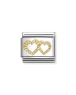 Nomination Composable Gold 18K diamentowe serca 030149/64
