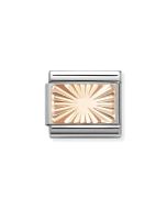 Nomination Composable Rose Gold 9K diamentowana płytka z rozbłyskiem 430101/56