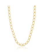 Naszyjnik łańcuch srebrny pozłacany Sif Jakobs Ellisse SJ-C2335-YG