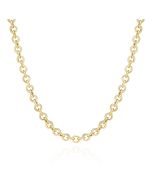 Łańcuch srebrny pozłacany Sif Jakobs Carrara Chain SJ-C2478-YG