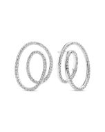 Kolczyki srebrne Sif Jakobs Spirale Due Grande SJ-E2599-CZ