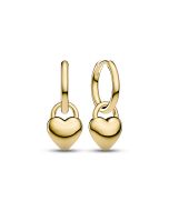 Kolczyki srebrne pozłacane serca Sif Jakobs Julia SJ-E2612-YG