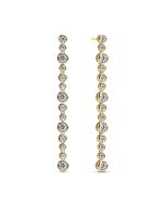 Kolczyki srebrne pozłacane Sif Jakobs Sardinien Lungo SJ-E2771-CZ-YG