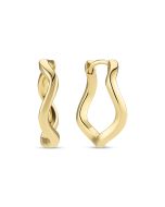 Kolczyki srebrne pozłacane Sif Jakobs Ellera Waves SJ-E3869-YG