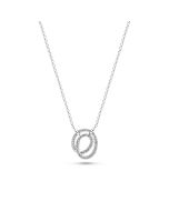 Naszyjnik srebrny Sif Jakobs Spirale Due SJ-N2577-CZ